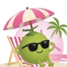 SeaBeach Coconuts mascot, a coconut wearing sunglasses